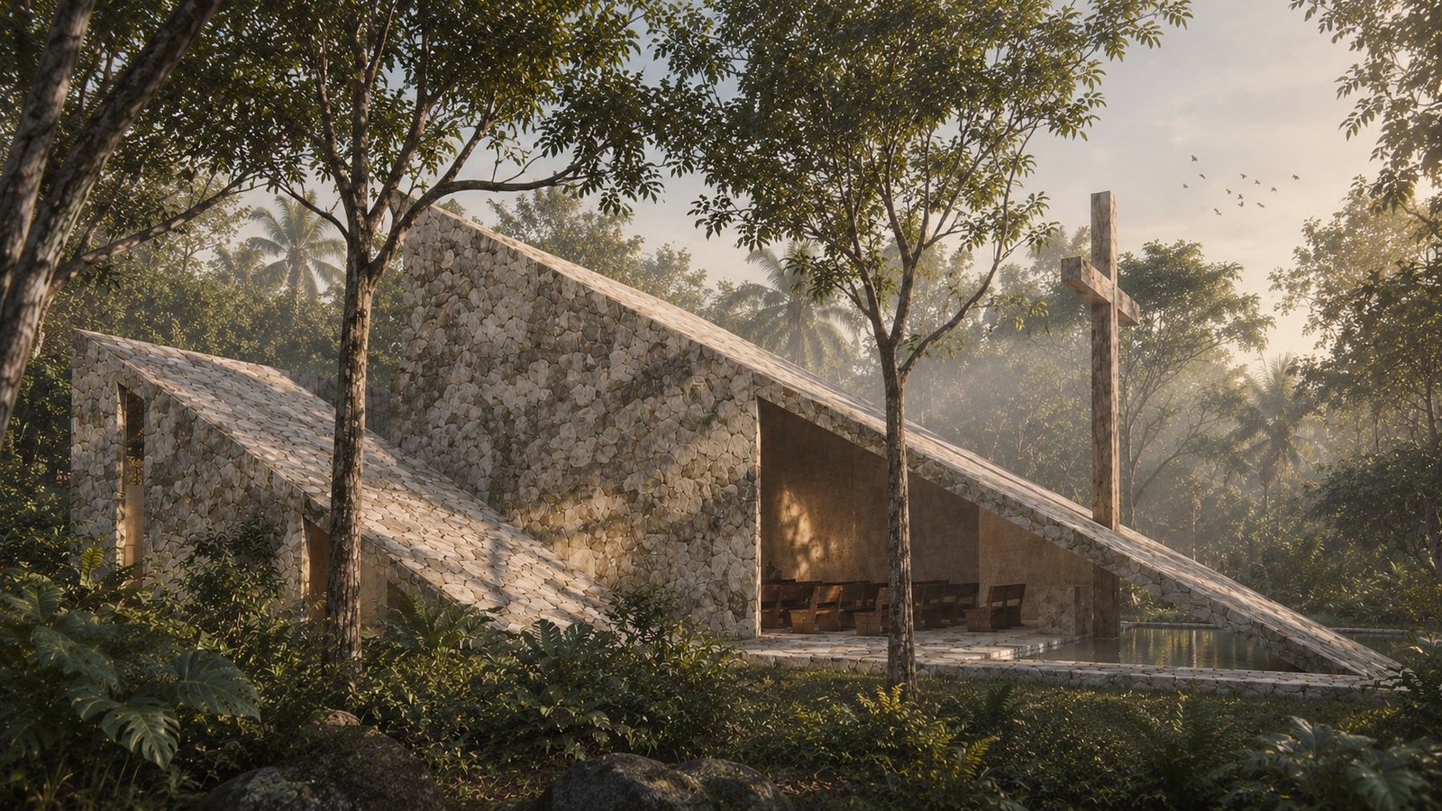Capilla Divina Misericordia · MKD Studio, Marco Kancab Díaz · render 2